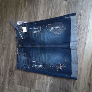 Hydraulic Jessica Denim Skirt Sz 7